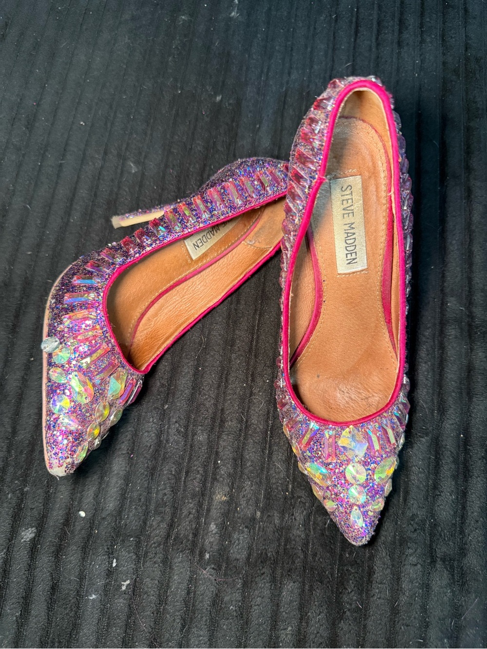 Steve Madden Sequin & Glitter Heels